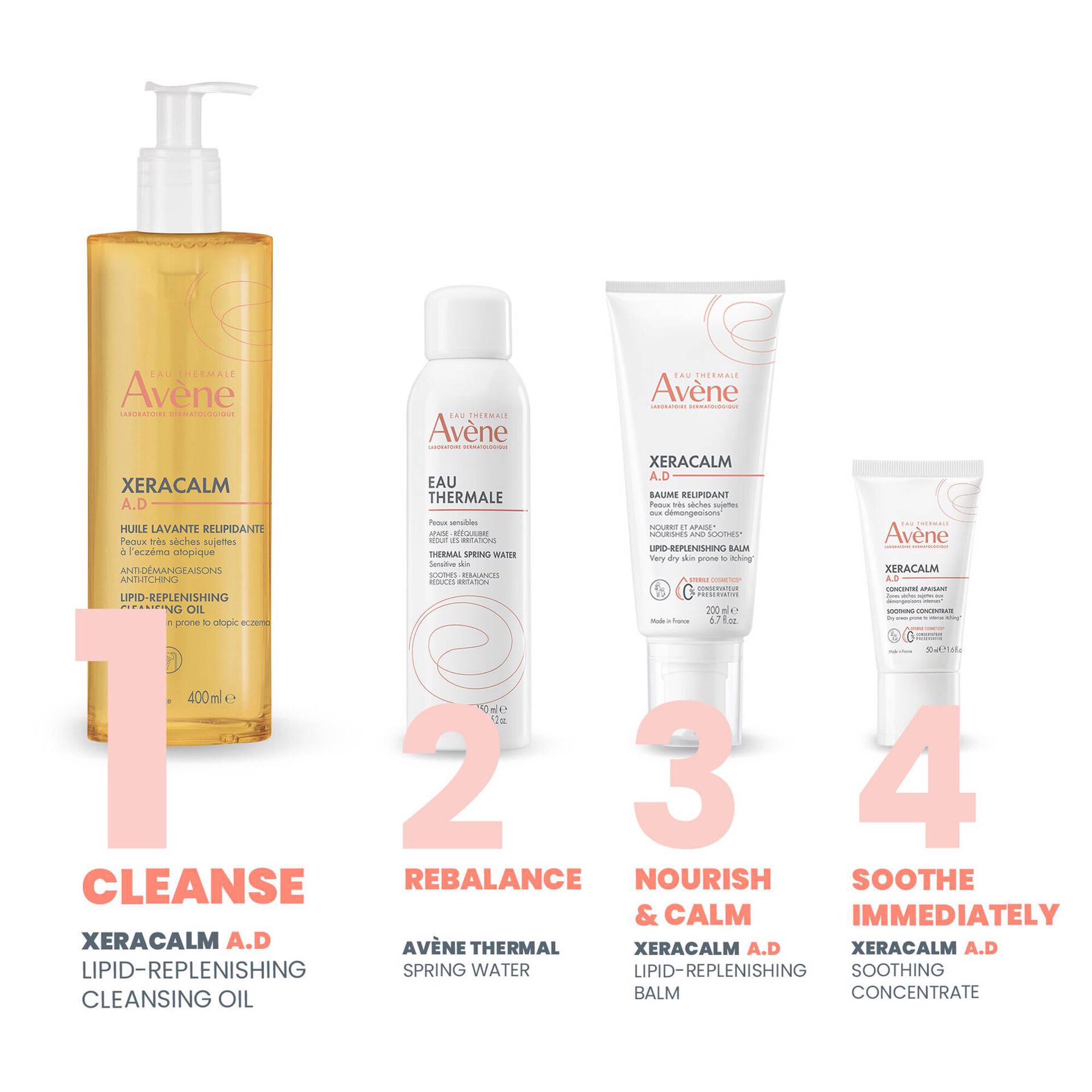 Avene Xeracalm Ad Óleo Limpeza 400ml - Farmácia Garcia