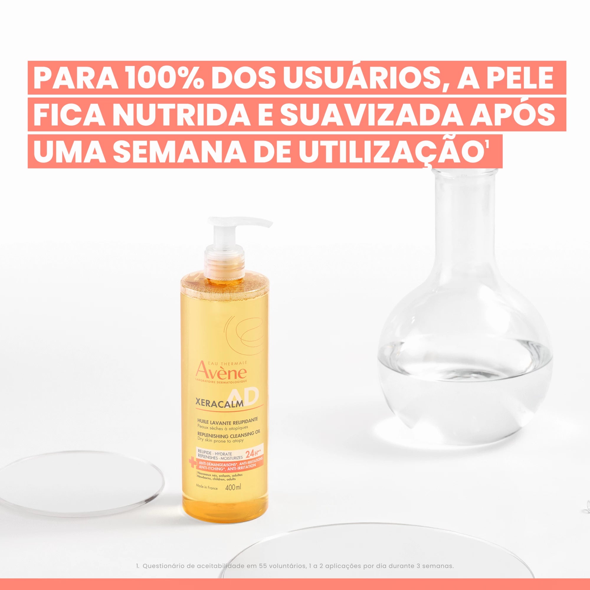 Avene Xeracalm Ad Óleo Limpeza 1L - Farmácia Garcia