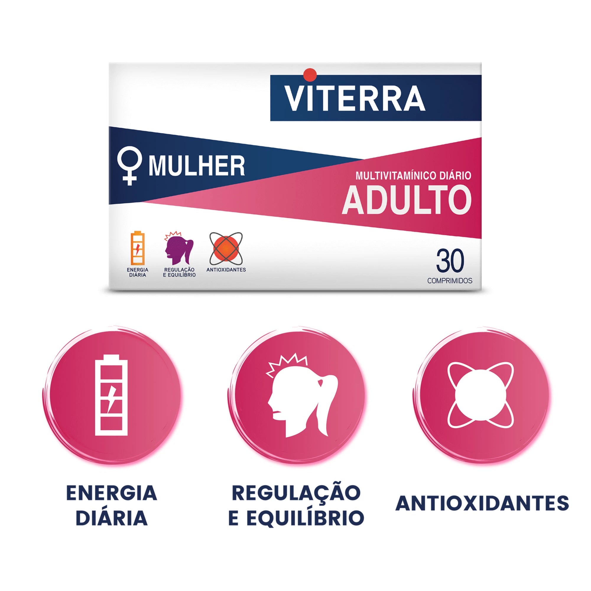 Viterra Mulher Adulto 30 Comprimidos - Farmácia Garcia