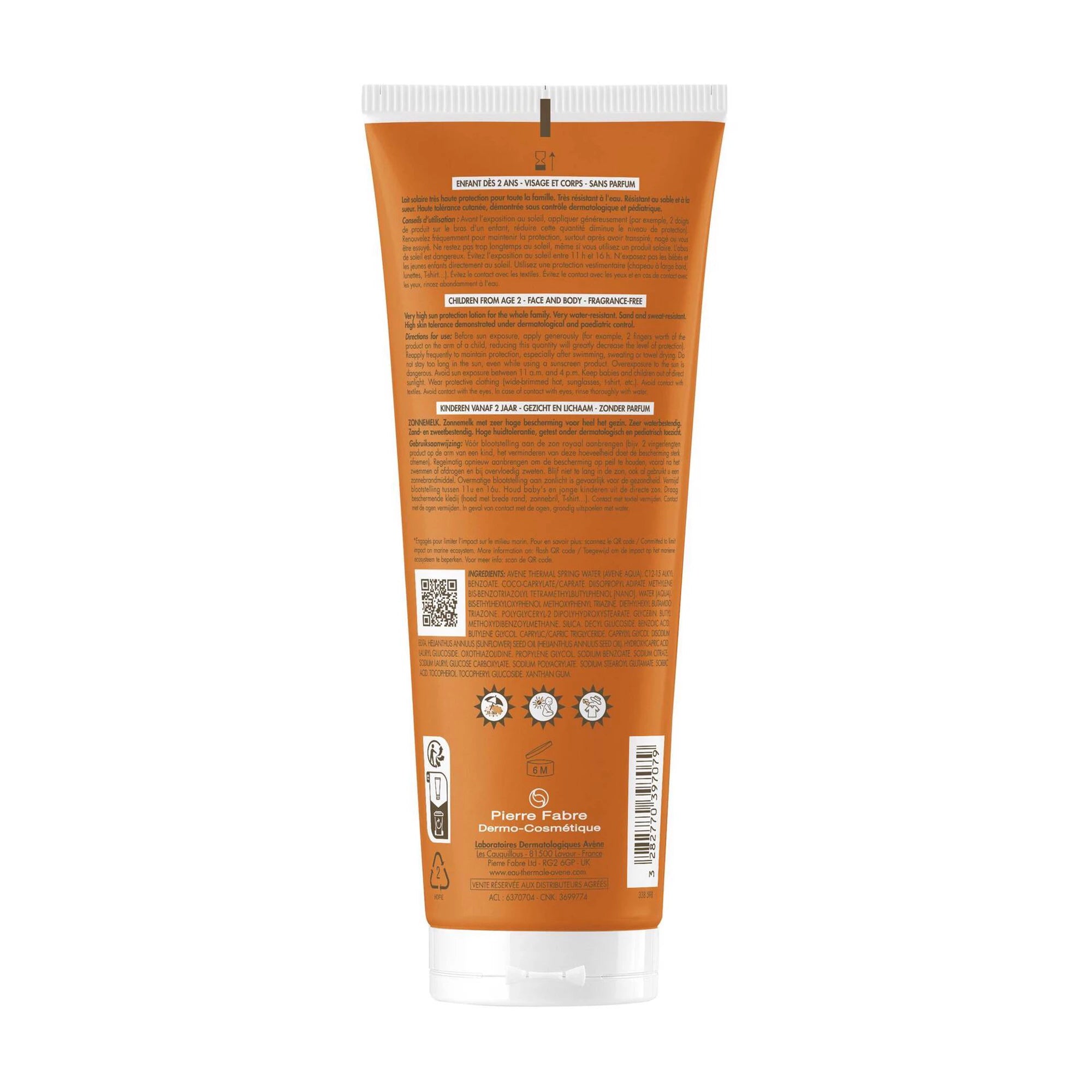 Avene Solar Leite Criança SPF50+ 250ml - Farmácia Garcia