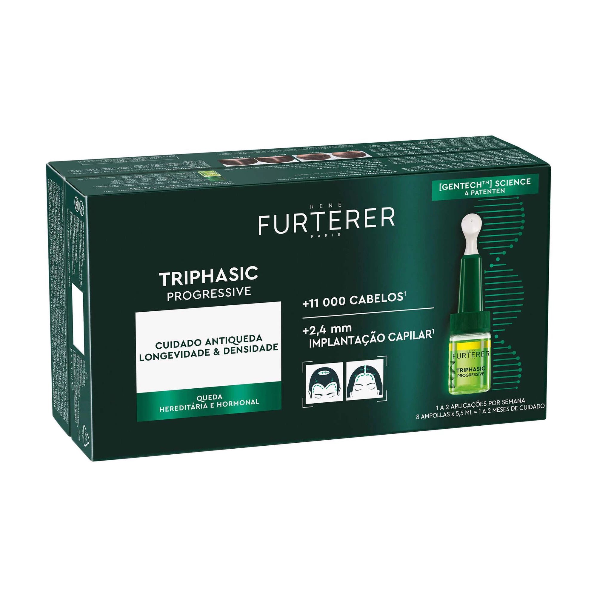 Rene Furterer AntiQueda Triphasic Progressive 8 Ampolas