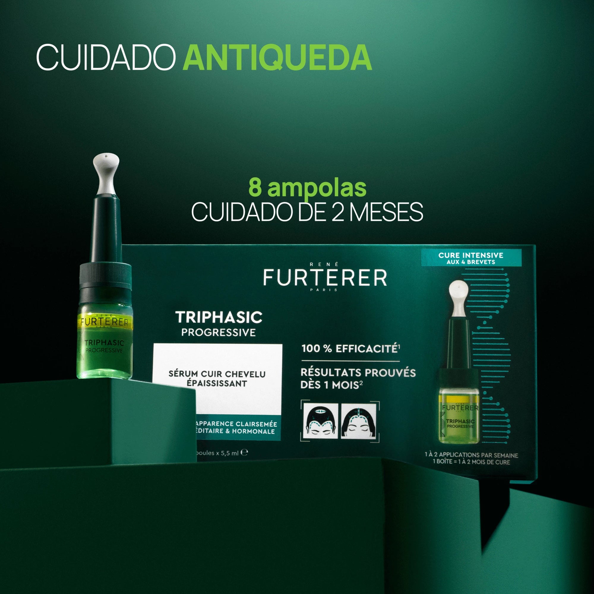 Rene Furterer AntiQueda Triphasic Progressive 8 Ampolas