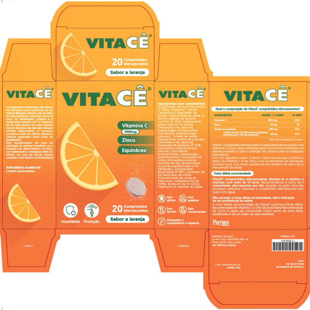 Vitacê 20 Comprimidos Efervescentes - Farmácia Garcia