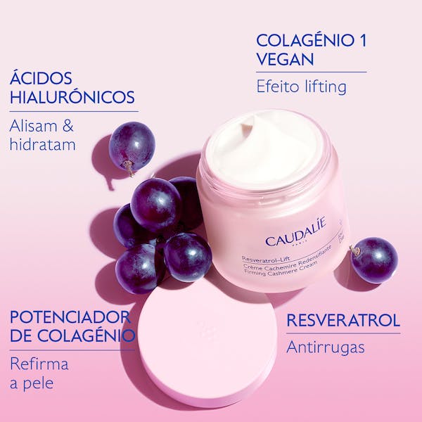 Caudalie Resveratrol Lift Creme Caxemira Redensificador Recarga 50ml - Farmácia Garcia