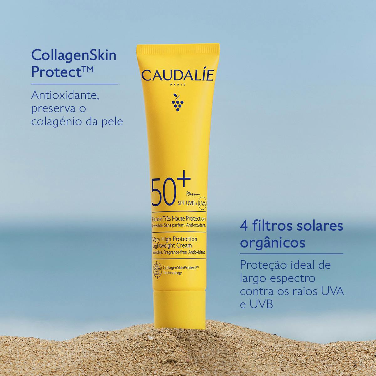 Caudalie Vinosun Protect Fluido de Proteção Muito Elevada FPS50+ - Farmácia Garcia