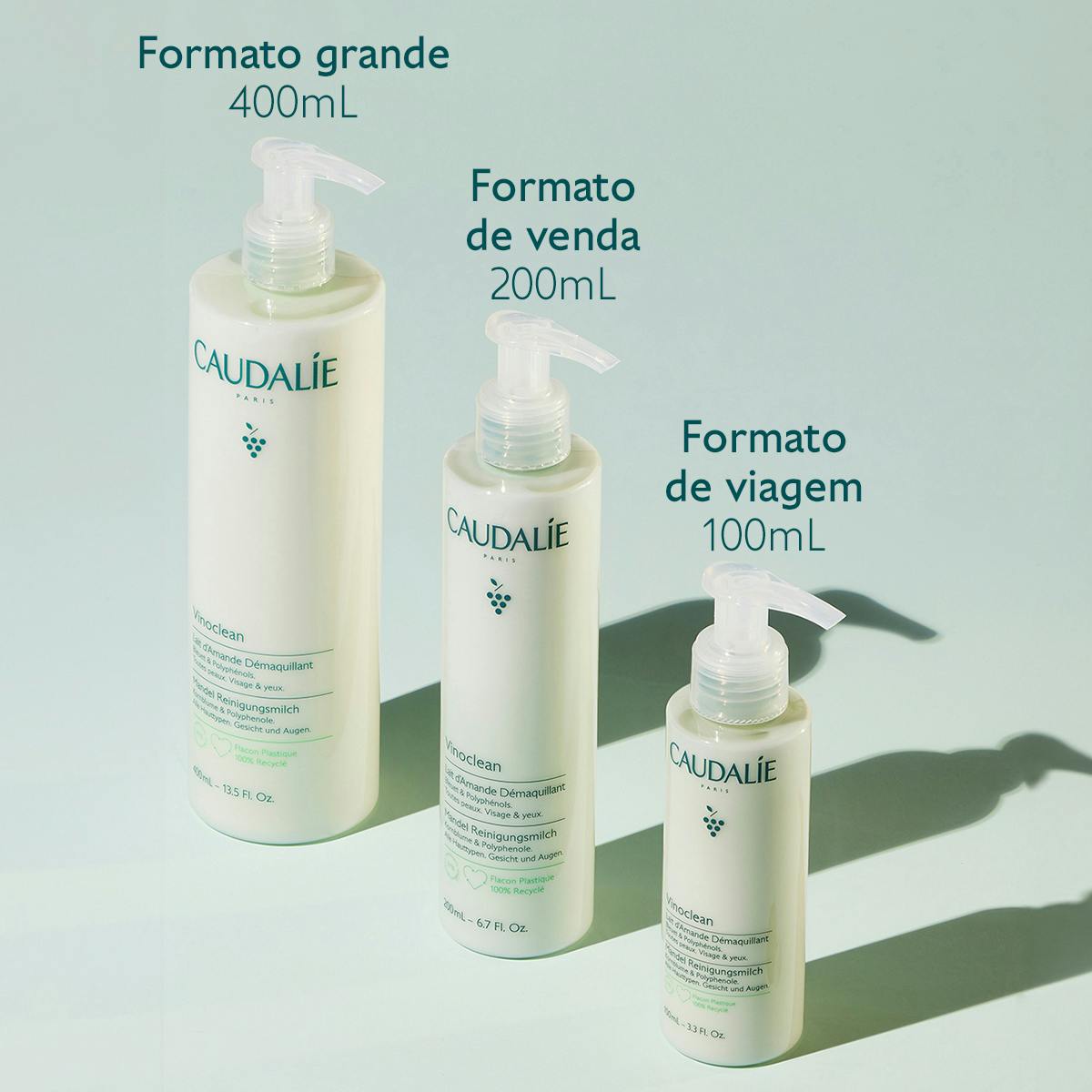 Caudalie Vinoclean Leite de Amêndoas Desmaquilhante 400ml