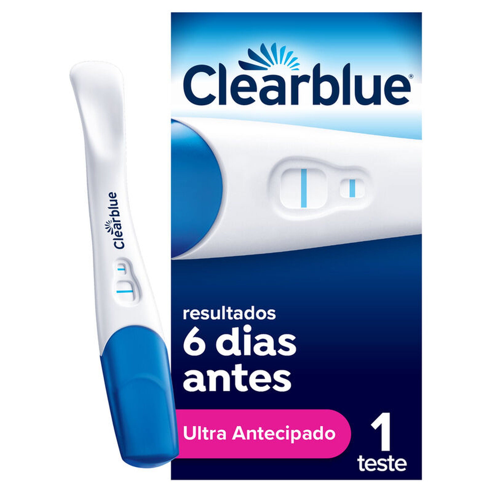 Clearblue Teste Gravidez 6 Dias 1 Teste - Farmácia Garcia