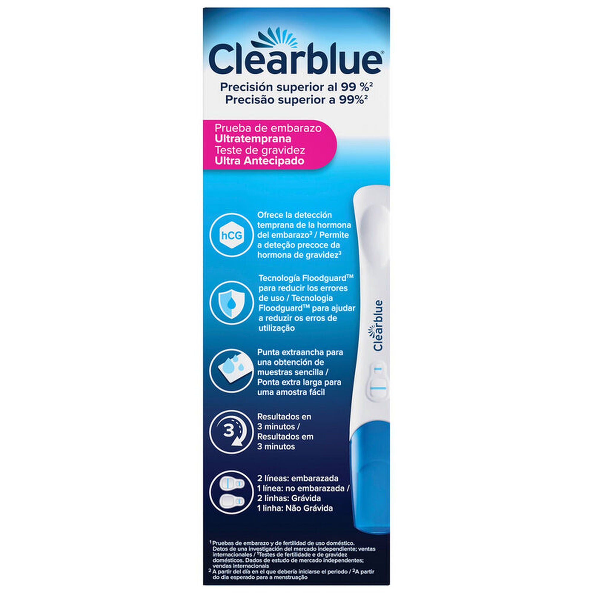 Clearblue Teste Gravidez 6 Dias 1 Teste - Farmácia Garcia