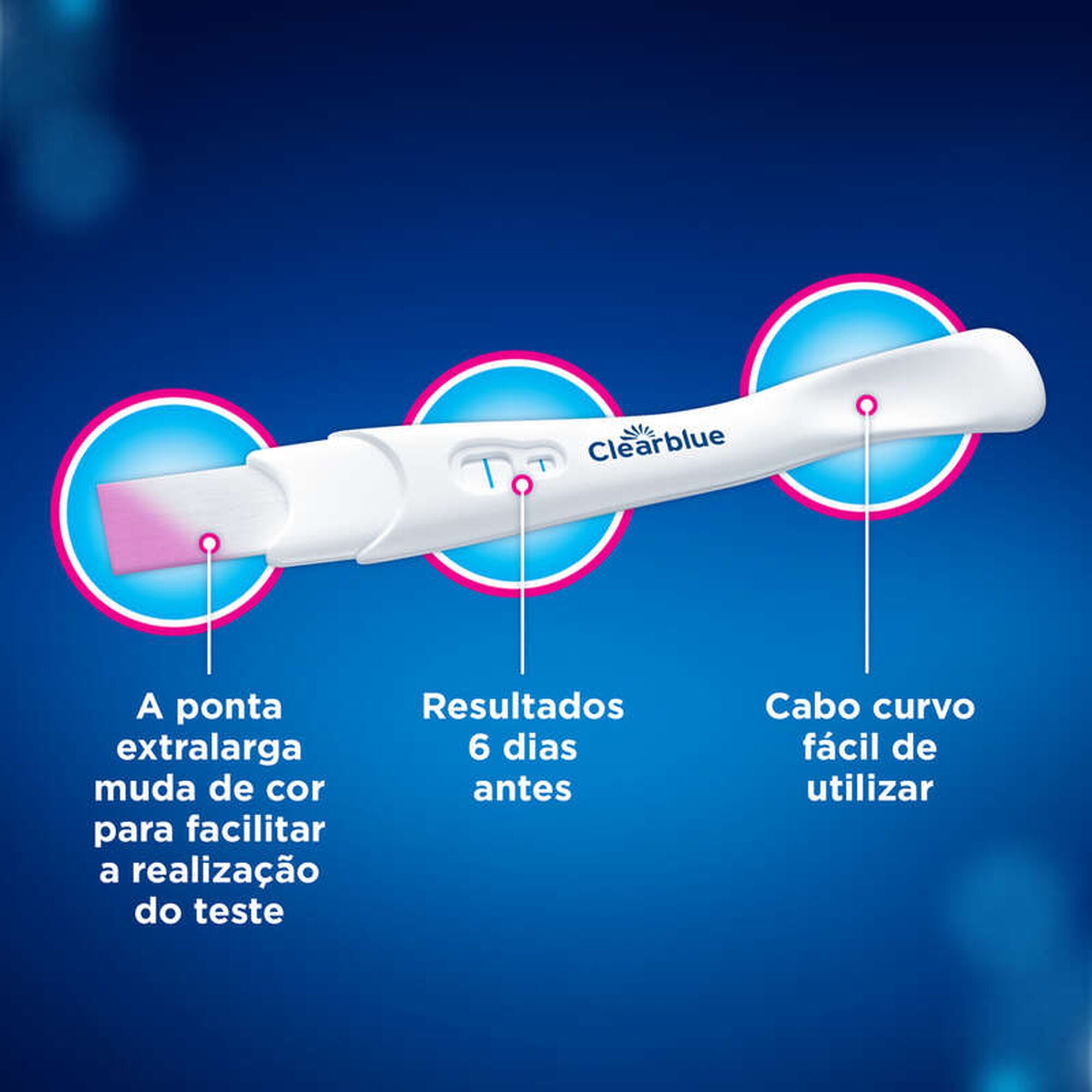 Clearblue Teste Gravidez 6 Dias 1 Teste - Farmácia Garcia