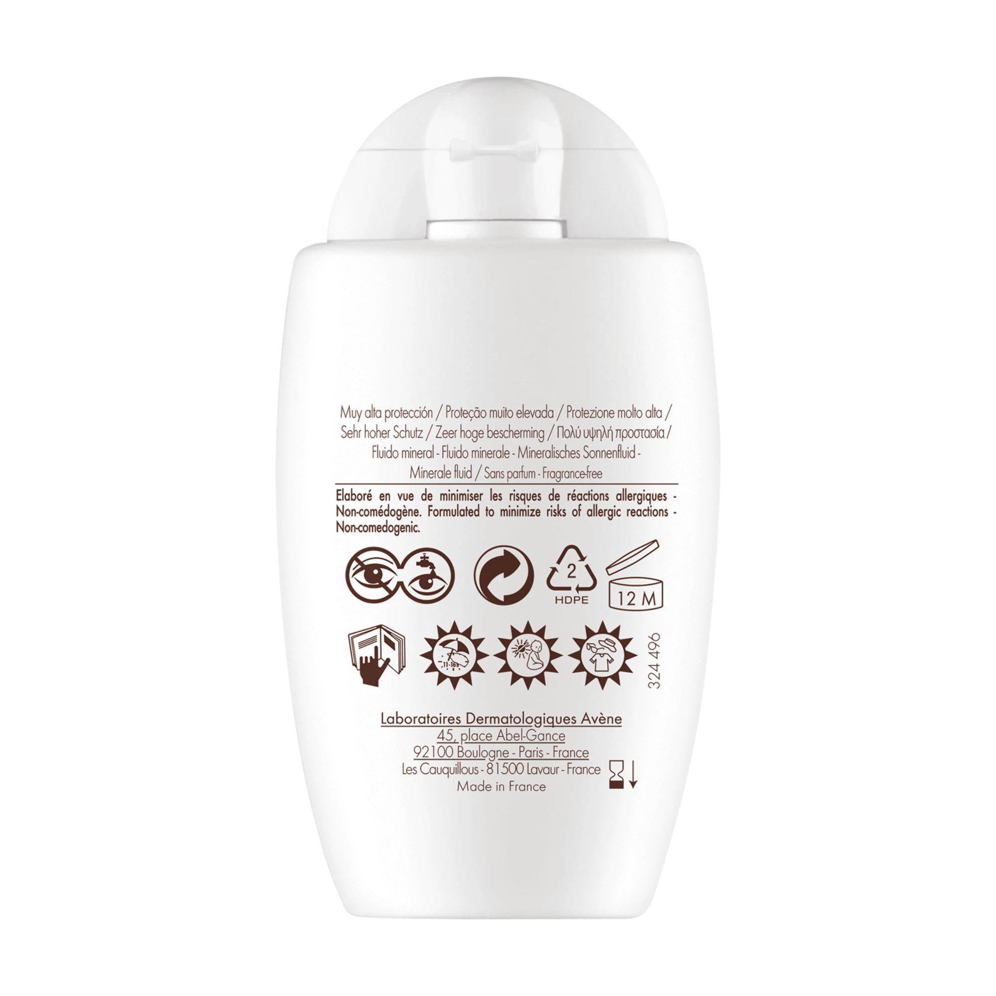 Avène Solar Fluido Mineral SPF 50+ 40ml