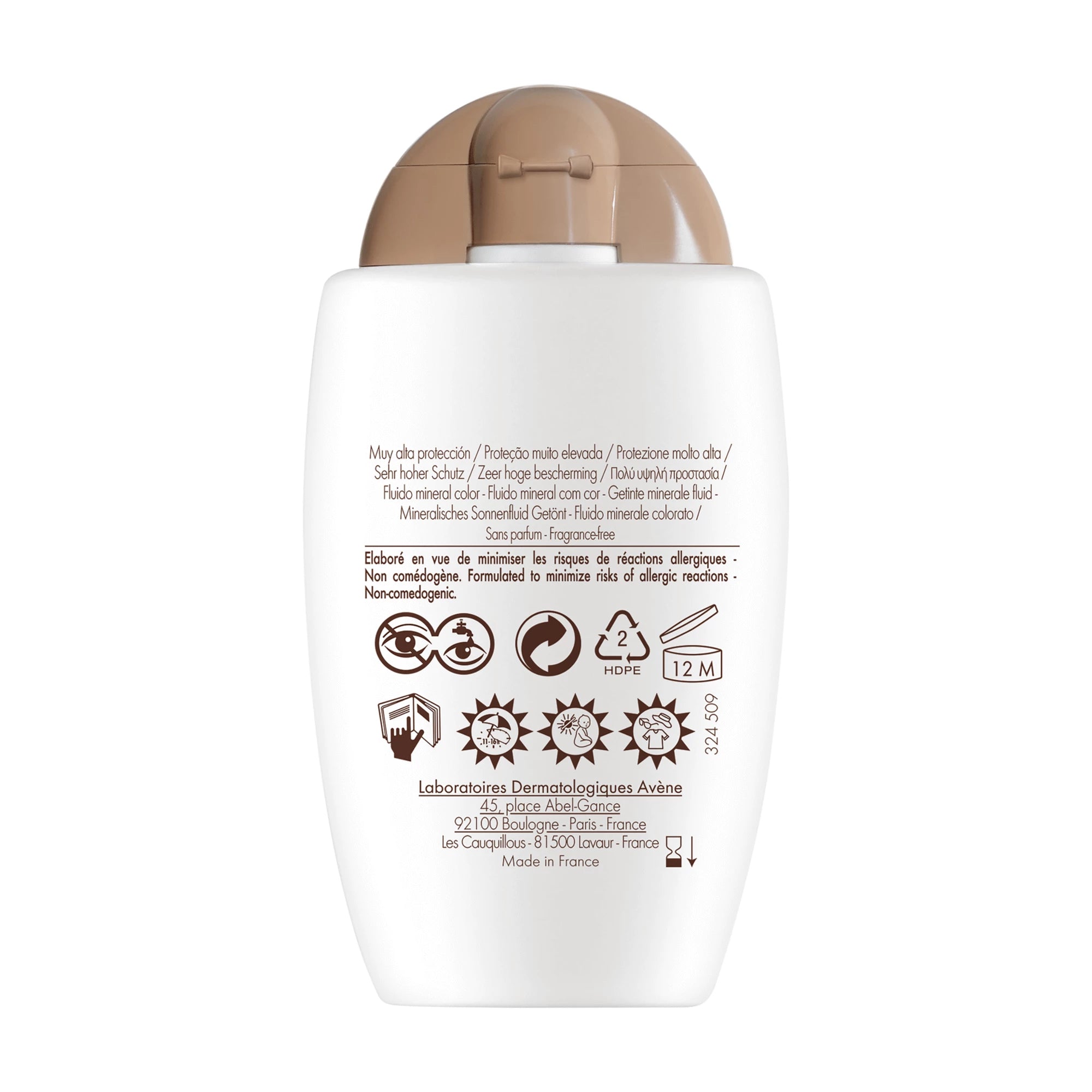 Avène Solar Fluido Mineral c/ Cor SPF 50+ 40ml