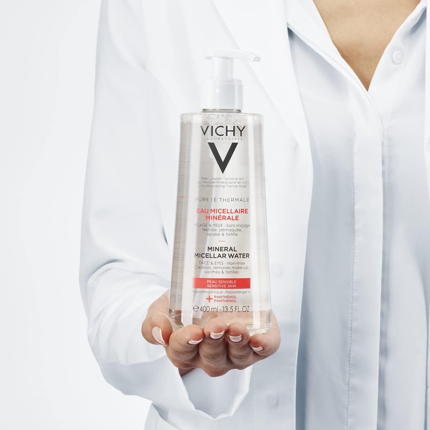 Vichy Pureté Thermale Água Micelar Pele Sensível 400ml - Farmácia Garcia