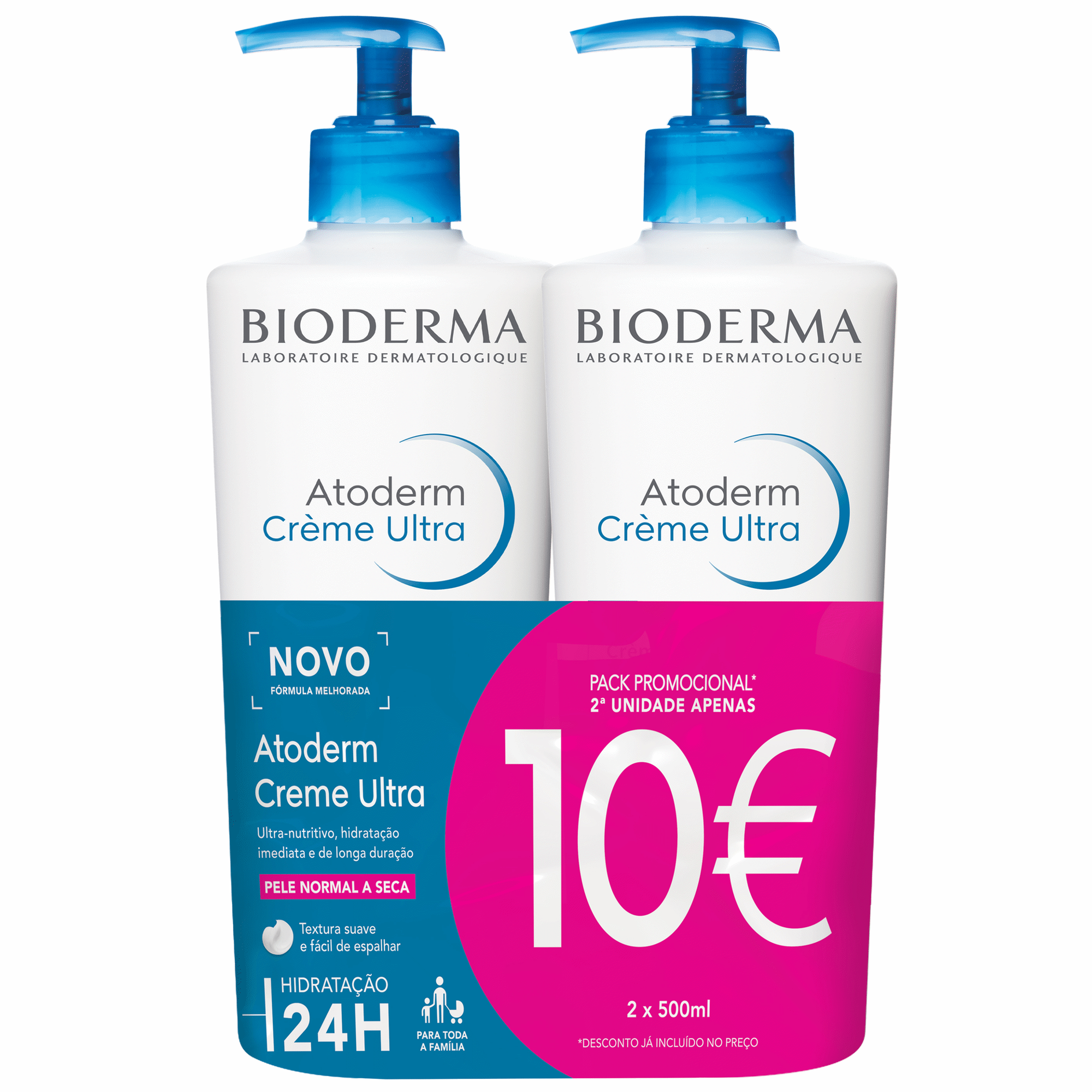 Atoderm Bioderma Creme Ultra-Hidratante 2 Unidades 500ml Preço Especial