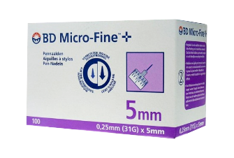 BD Micro Fine 100 Agulhas 5mm Universal - Farmácia Garcia