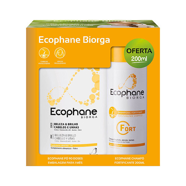 Ecophane Biorga Pó + Ecophane Biorga Champô Fortificante - Farmácia Garcia
