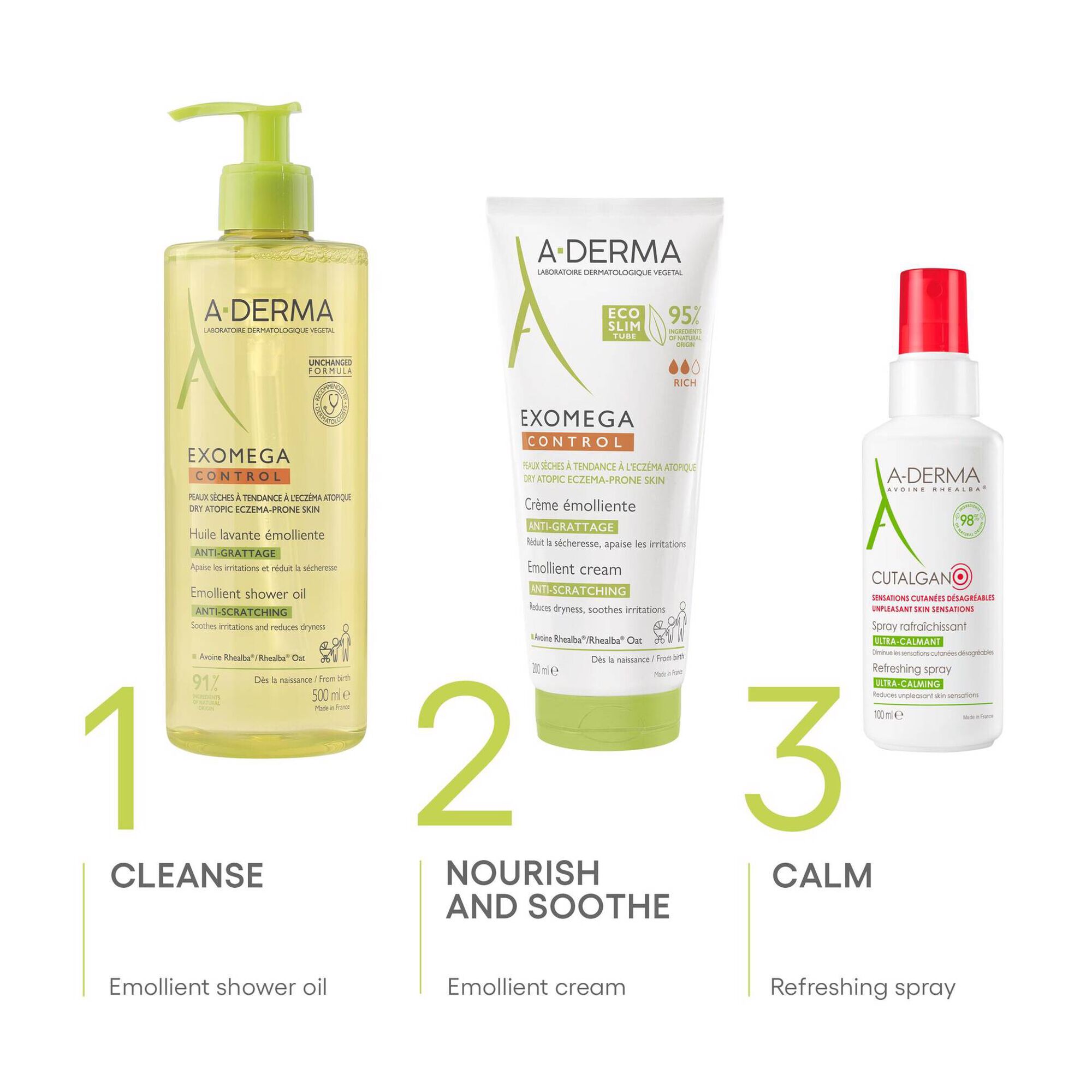 A-Derma Exomega Control Oleo Duche 500ml - Farmácia Garcia