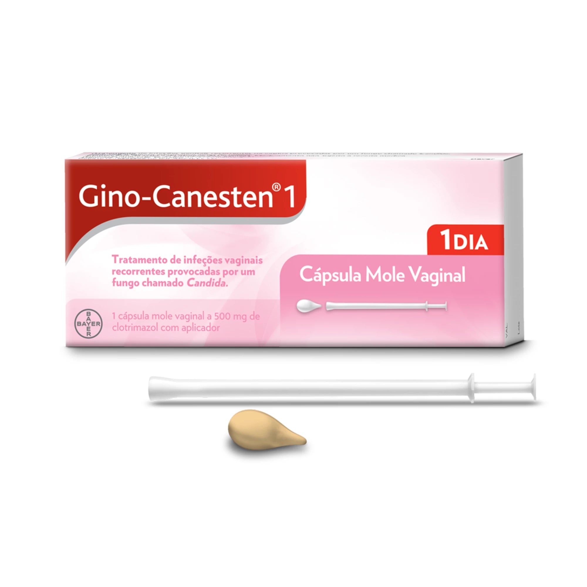 Gino-Canesten 1 Cápsula Mole Vaginal 500mg