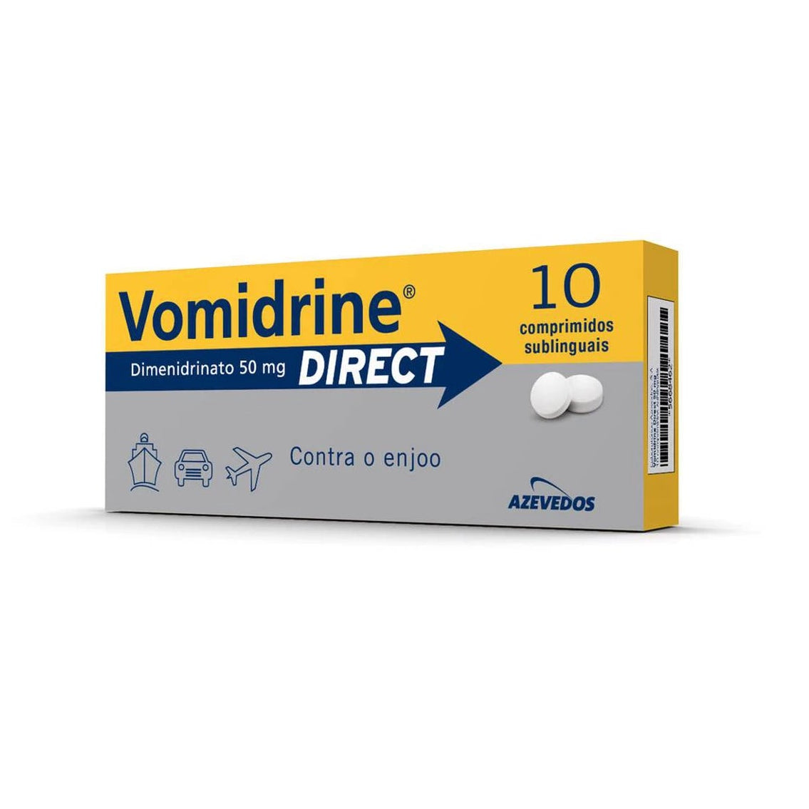 Vomidrine Direct 50mg 10 Comprimidos Sub-linguais