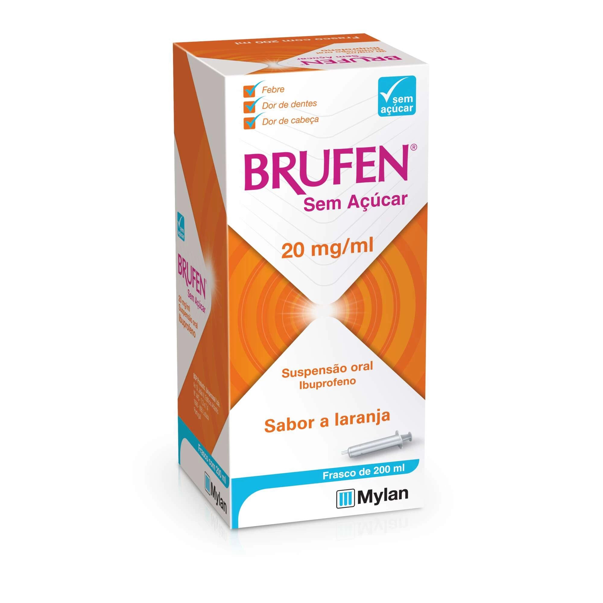 BRUFEN Sem Açúcar 20mg 200ml Xarope
