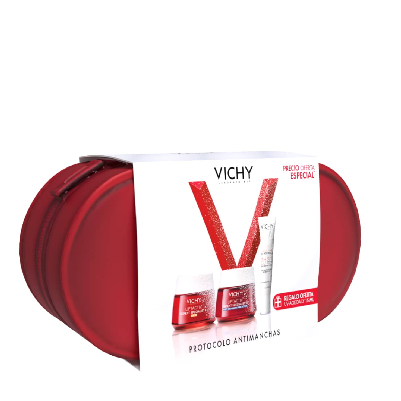 Coffret Vichy Liftactiv Pigment B3 Creme Dia SPF50+ Creme Noite Retinol - Farmácia Garcia