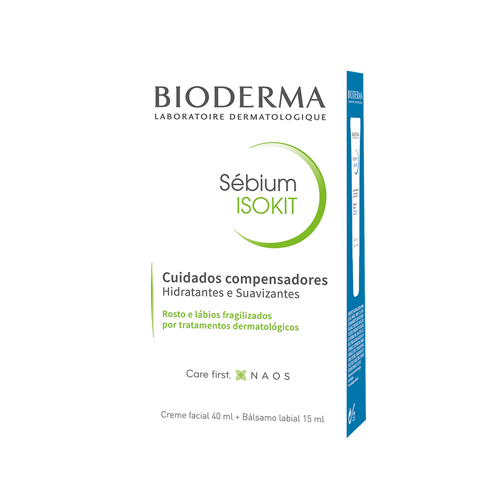 Bioderma Sébium Isokit Creme Facial + Bálsamo Labial - Farmácia Garcia