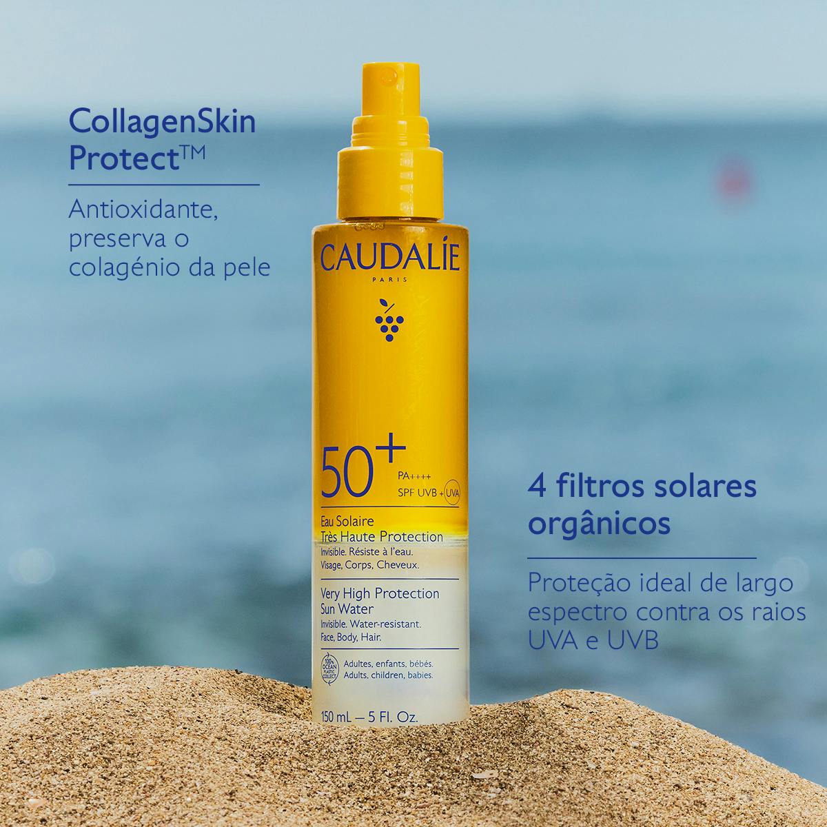 Vinosun Protect Água Solar de Proteção Muito Elevada FPS50+ 150ml - Farmácia Garcia