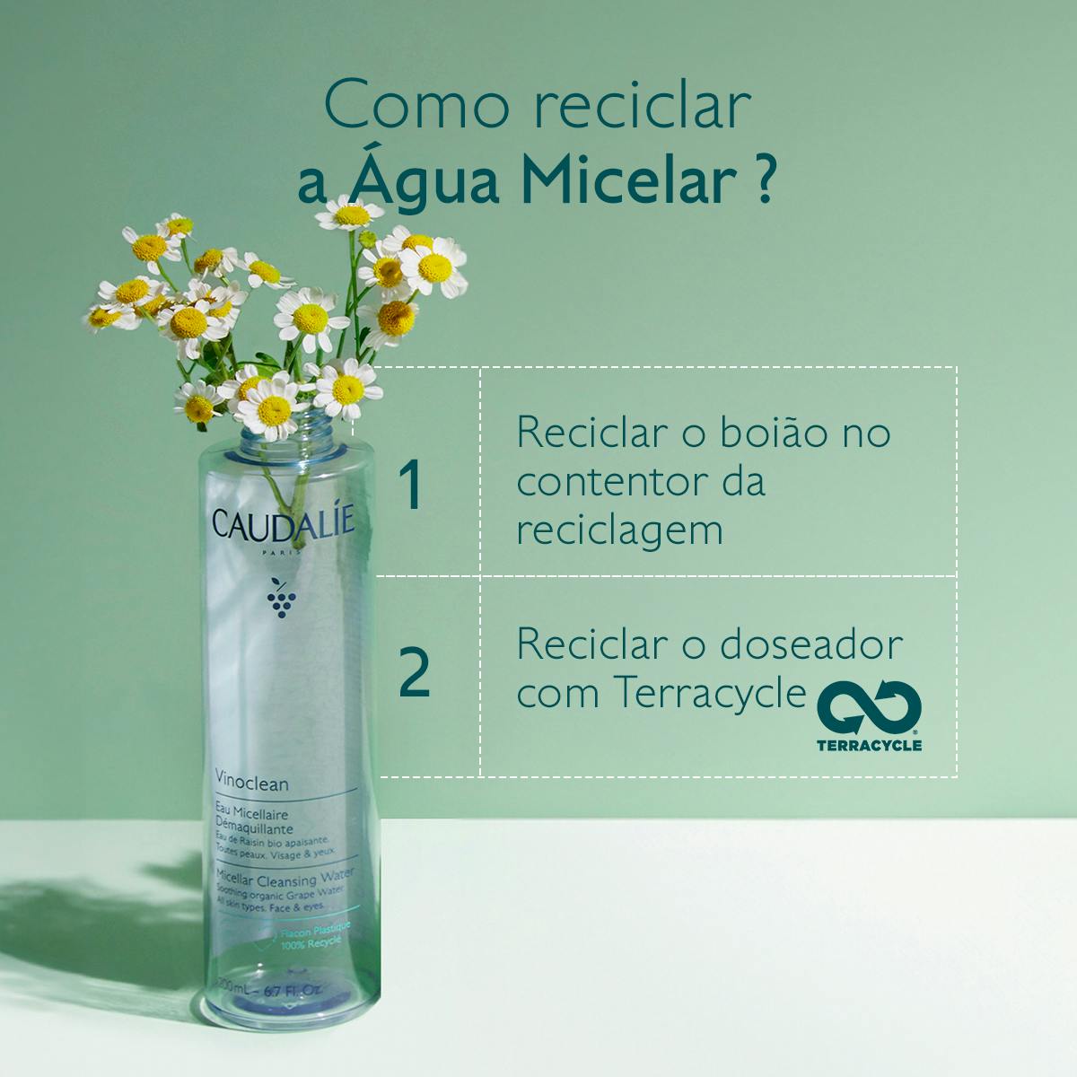 Caudalie Vinoclean Água de Uva Micelar Desmaquilhante 400ml