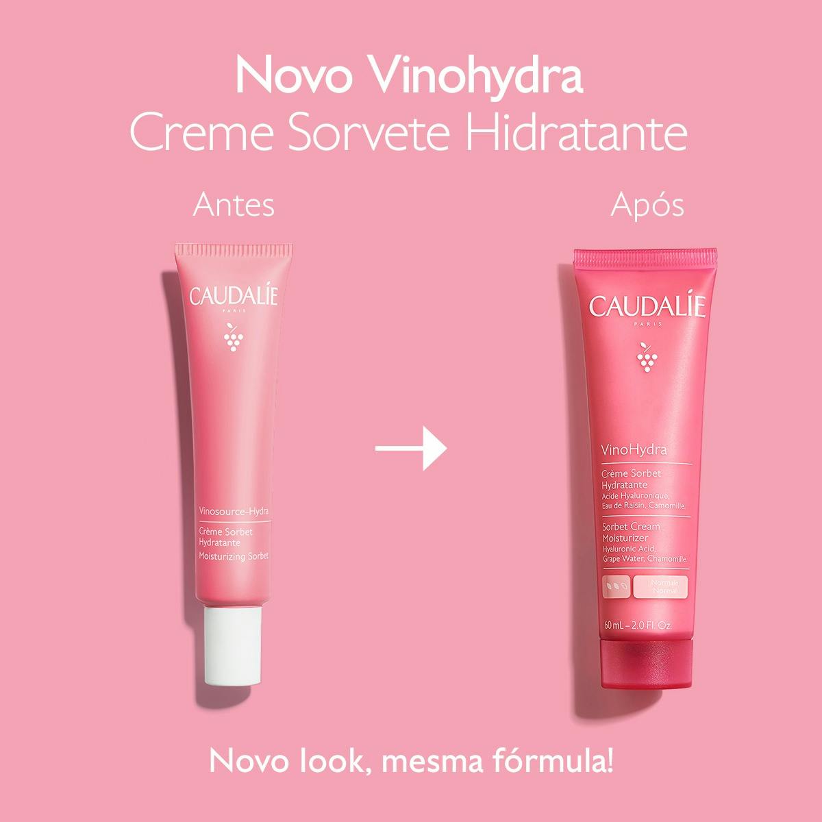 Caudalie VinoHydra Creme Sorvete Hidratante 60ml - Farmácia Garcia