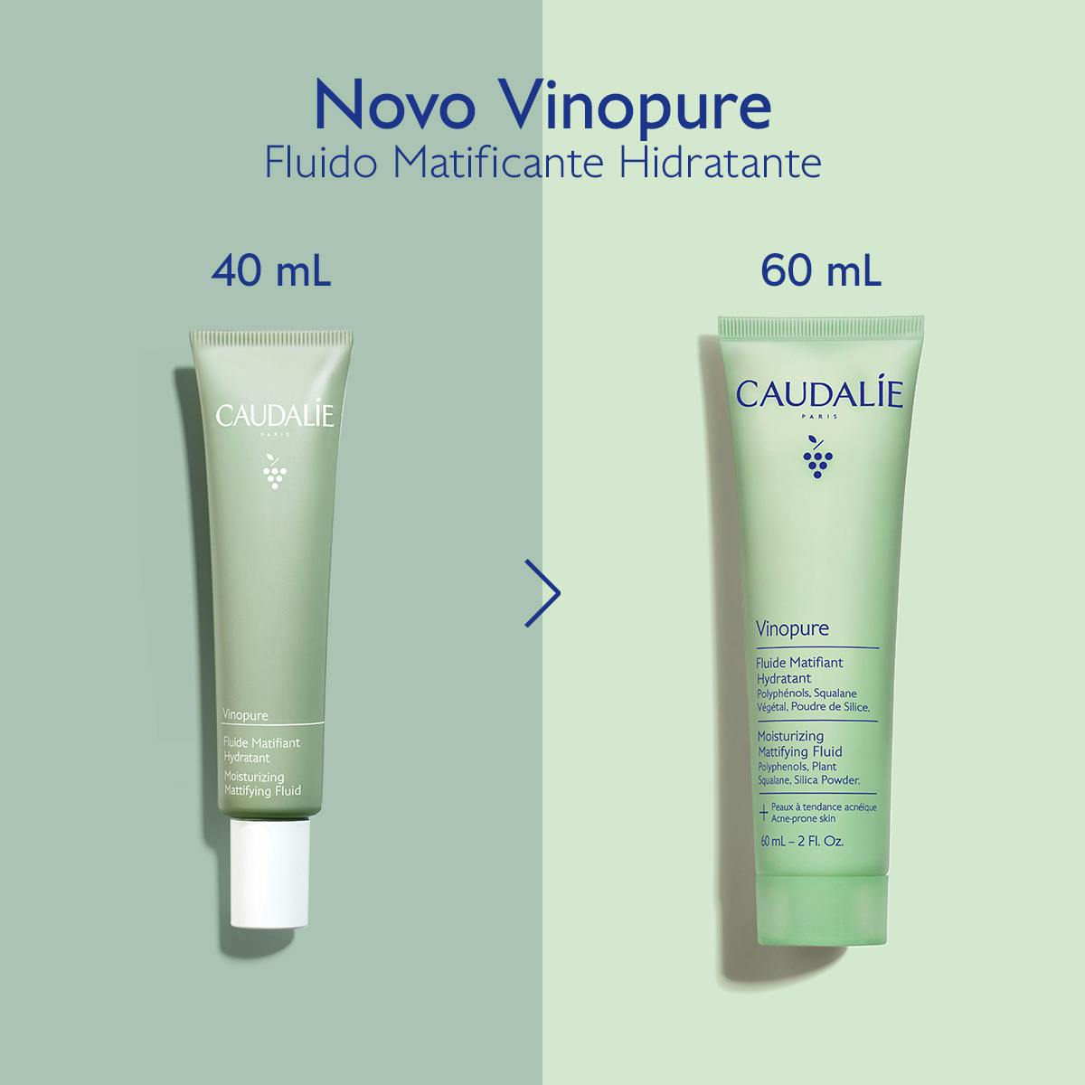 Caudalie Vinopure Creme Matificante Hidratante 60g - Farmácia Garcia