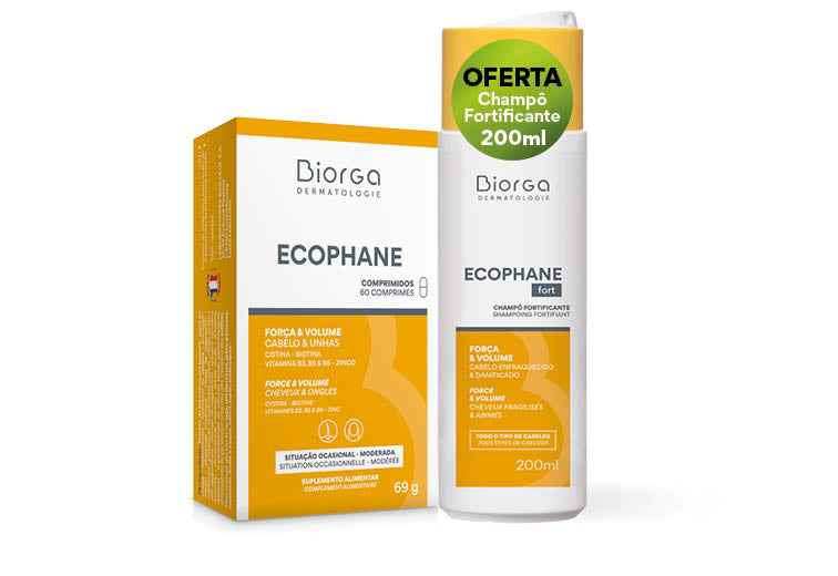Ecophane Comprimidos x60 Promocional com Champô 100ml Oferta - Farmácia Garcia