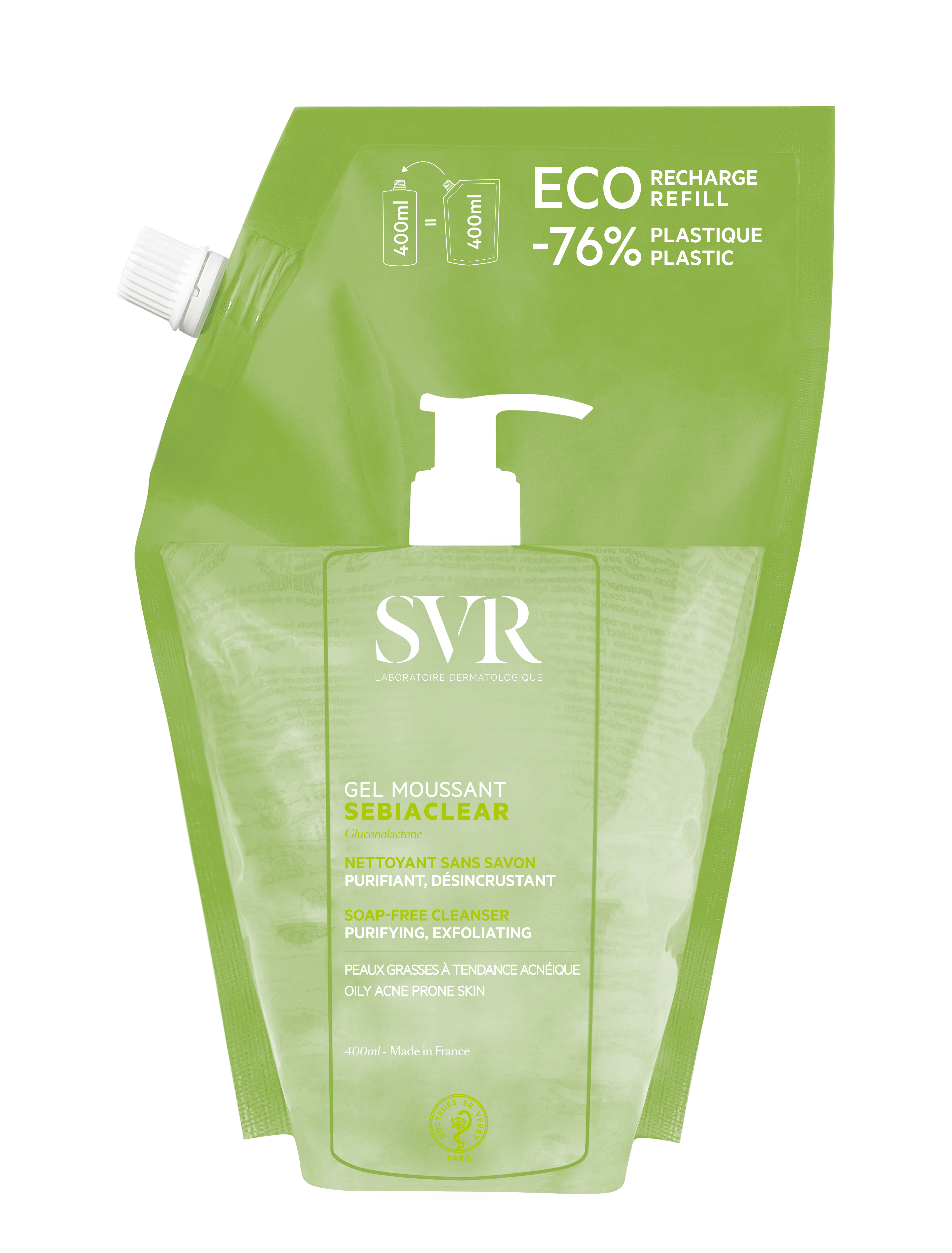 SVR Sebiaclear Gel Mousse Refill 400ml - Farmácia Garcia