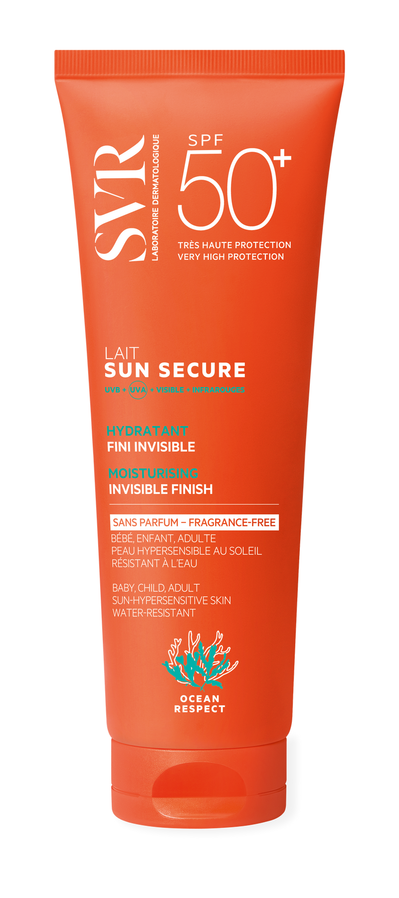 SVR Sun Secure Leite S/ Perfume SPF50+ 250ml - Farmácia Garcia