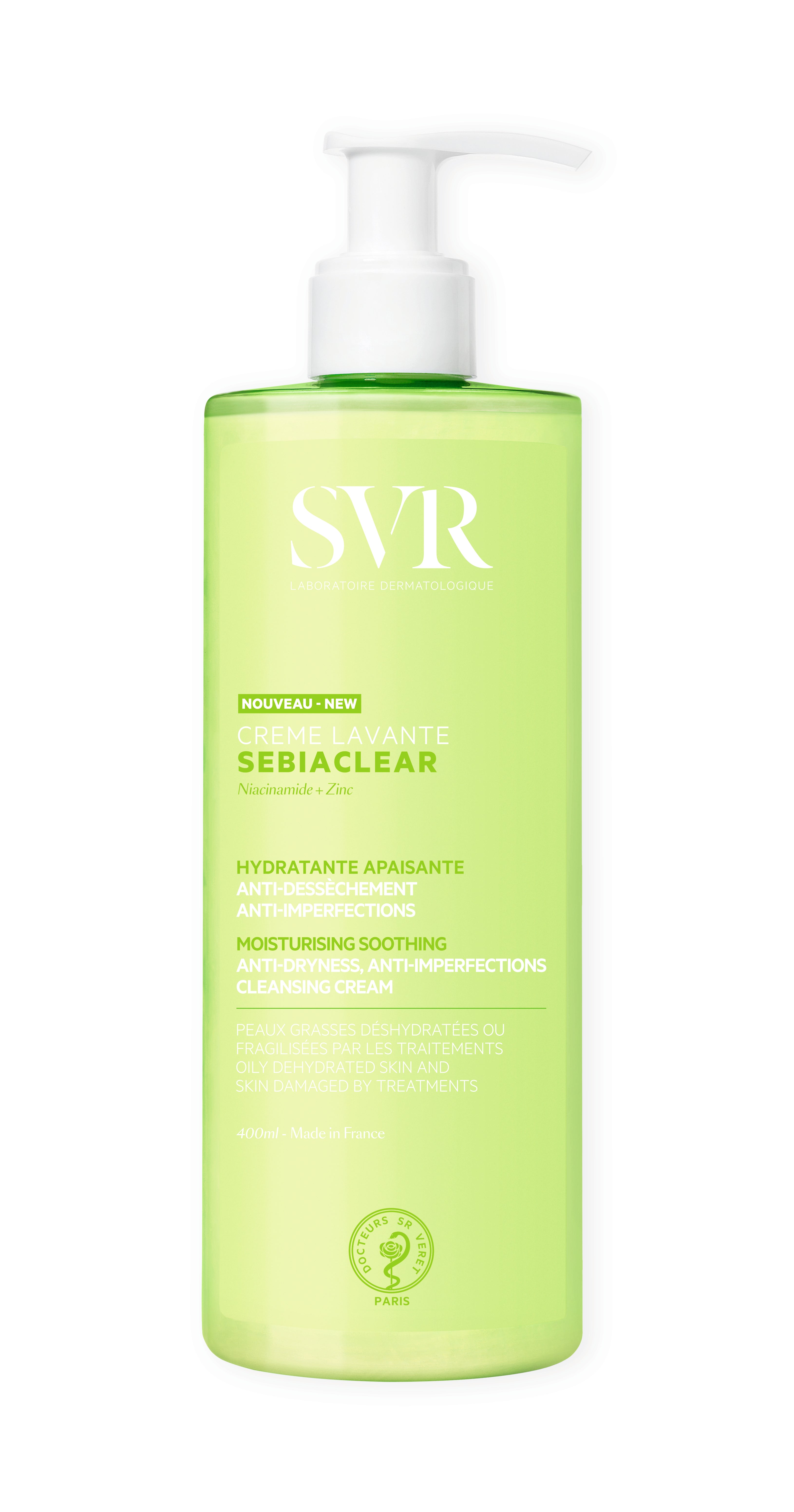 SVR Sebiaclear Creme Lavante 400ml - Farmácia Garcia