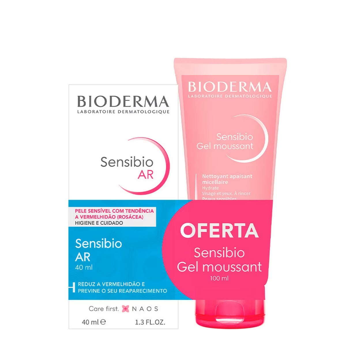 Sensibio Bioderma DS Creme com Oferta Gel Moussant de 100ml - Farmácia Garcia