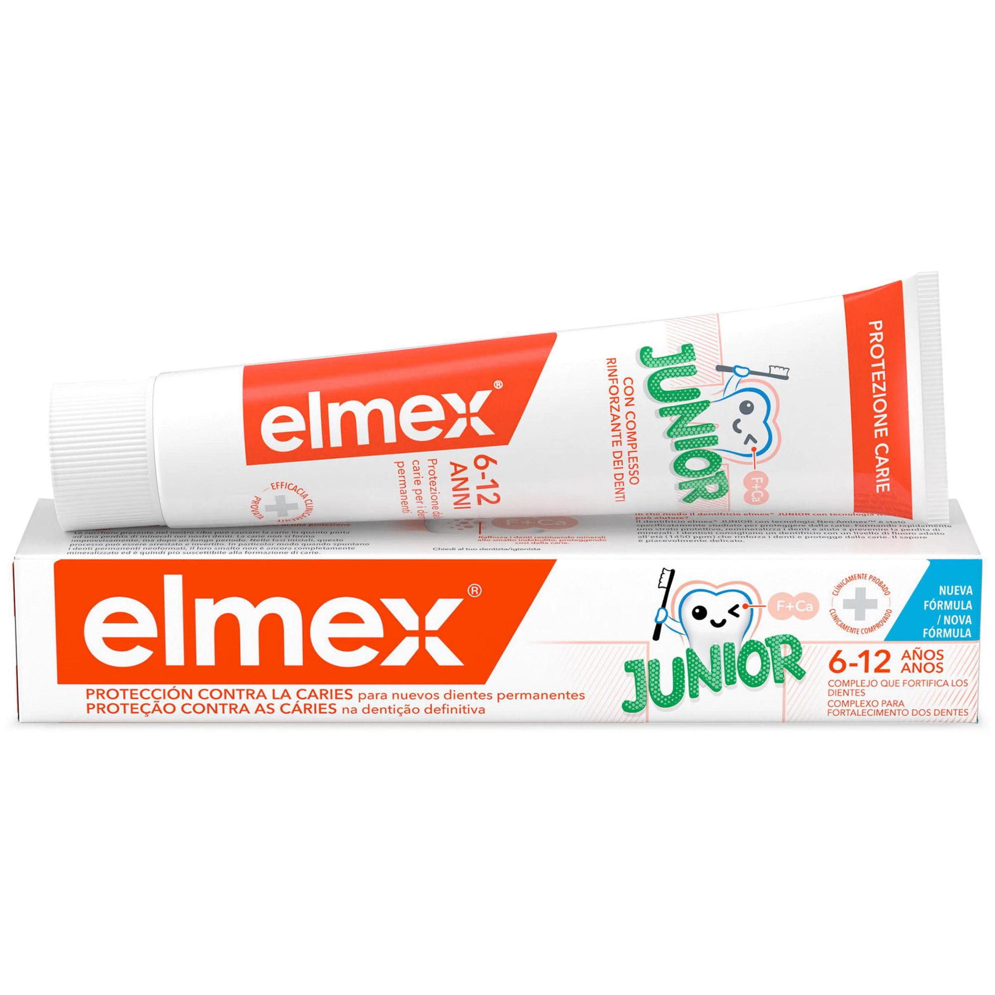 Elmex Júnior Pasta Dentífrica 6-12Anos 75ml