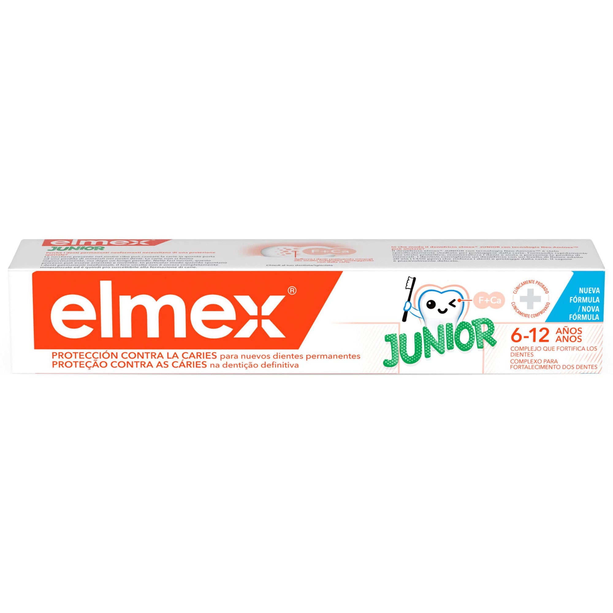 Elmex Júnior Pasta Dentífrica 6-12Anos 75ml