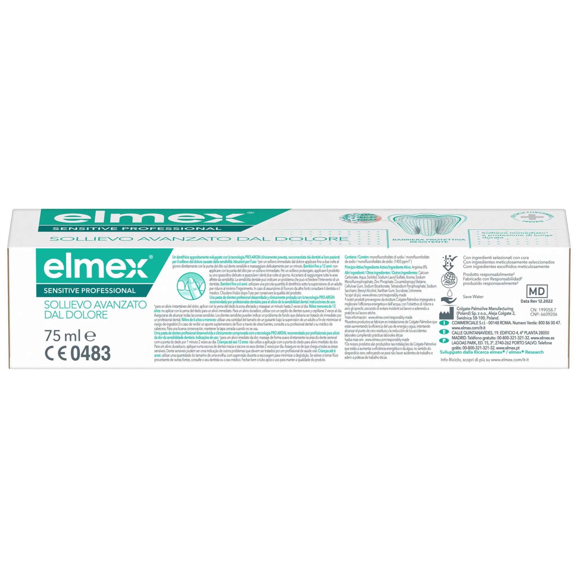 Elmex Sensitive Profissional Pasta Dentífrica 75ml