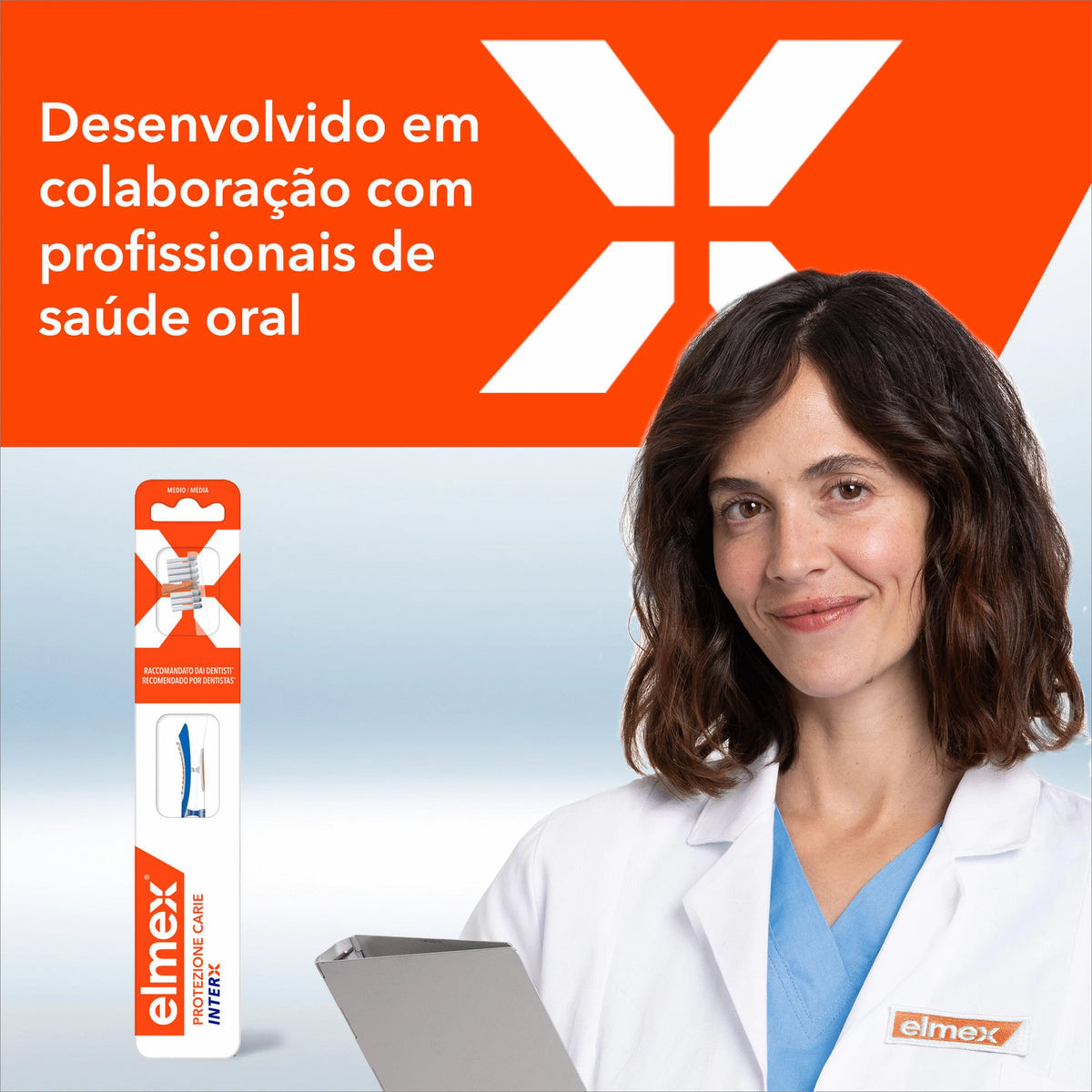 Elmex Proteção Cáries Escova Dentaria Média