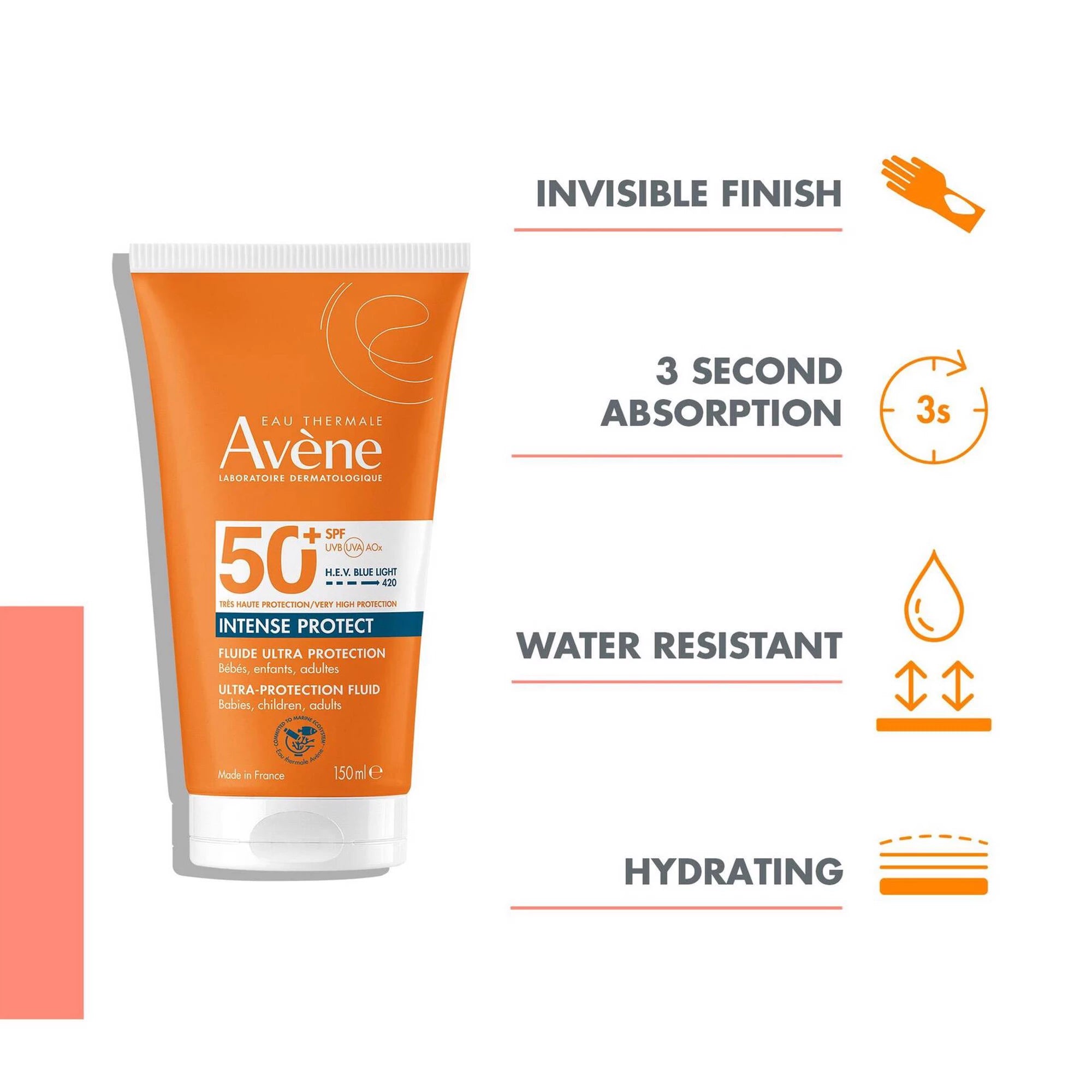 Avène Solar Spf50+ Intense Protect 150ml
