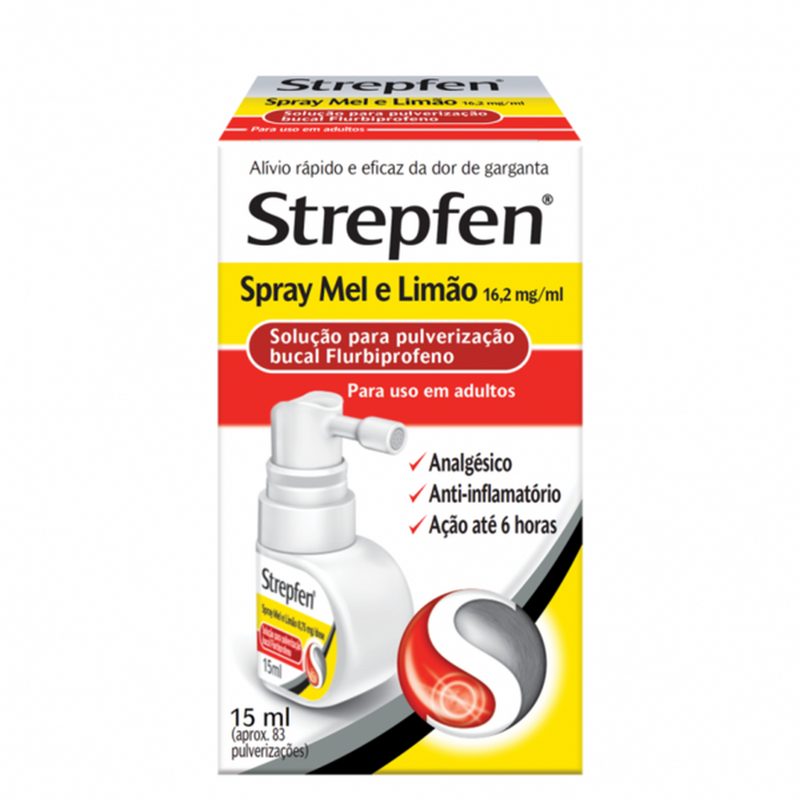 Strepfen Spray Mel e Limão 15ml - Farmácia Garcia