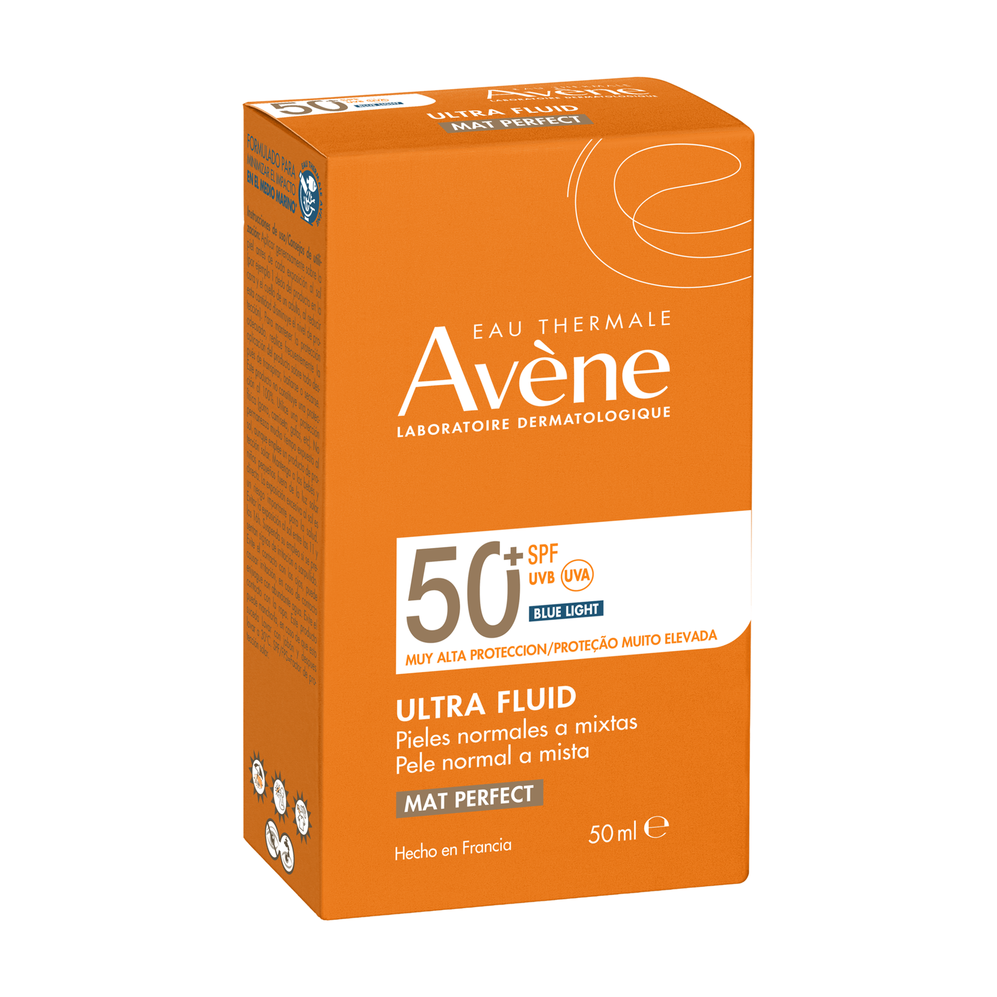 Avène Protetor Solar Mat Perfect Fluído com Cor SPF50+ 50ml - Farmácia Garcia