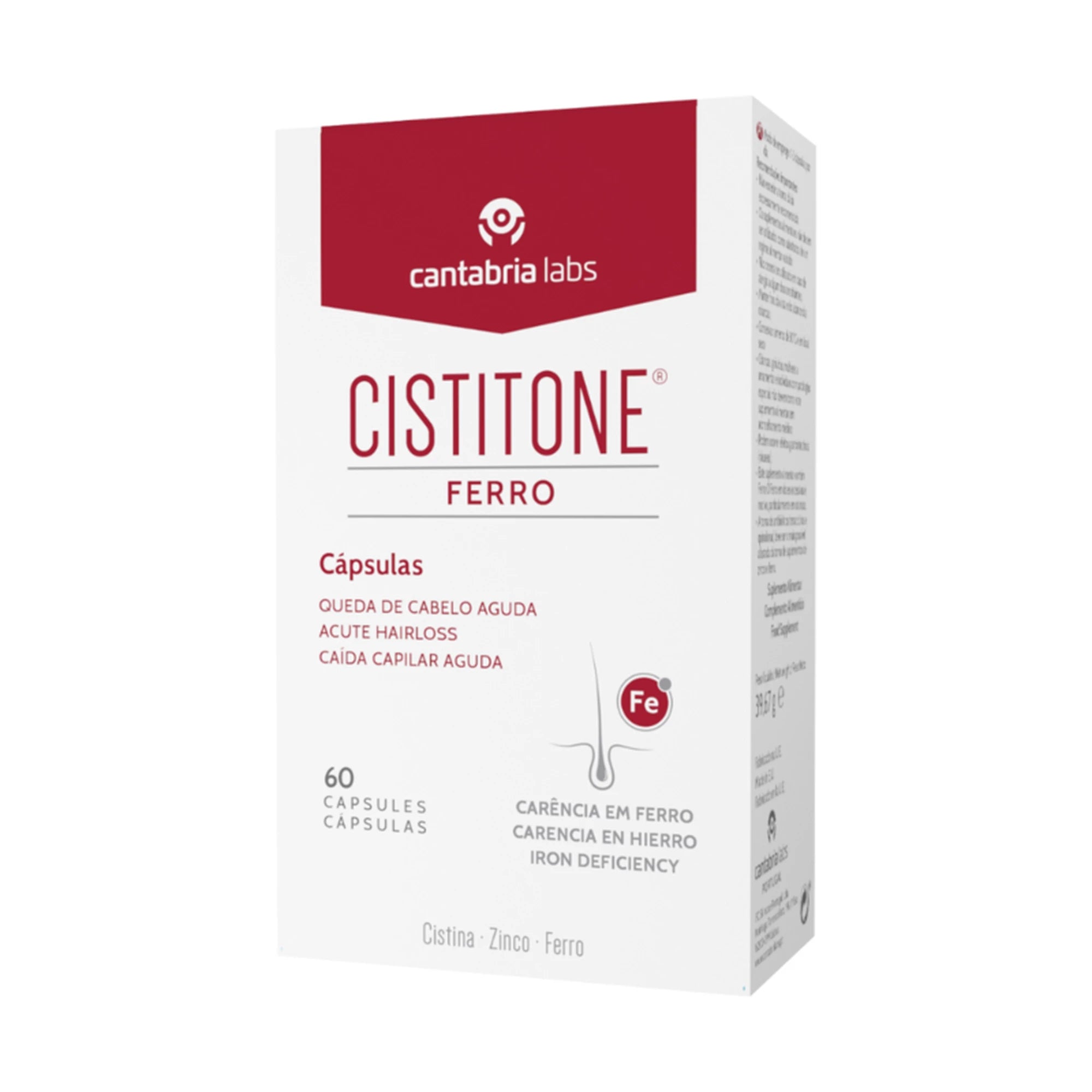 Cistitone Ferro 60 Cápsulas - Farmácia Garcia