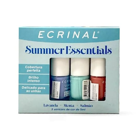 Ecrinal Pack 3 Vernizes Summer Essential 5ml - Farmácia Garcia