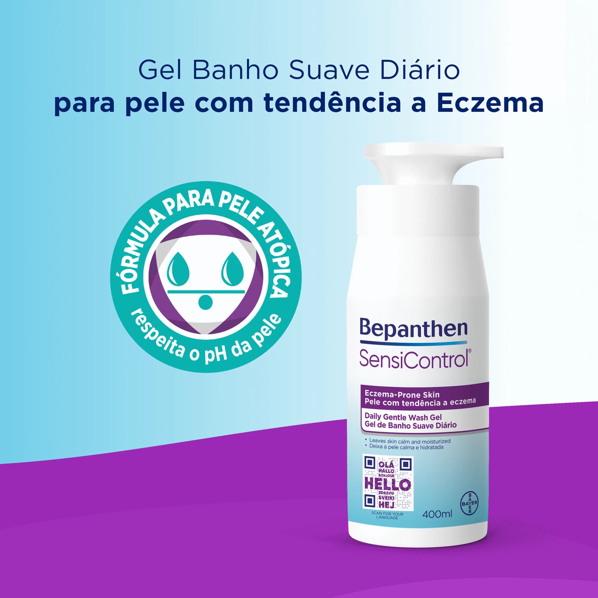 Bepanthen Sensicontrol Creme Emoliente Diário 400ml