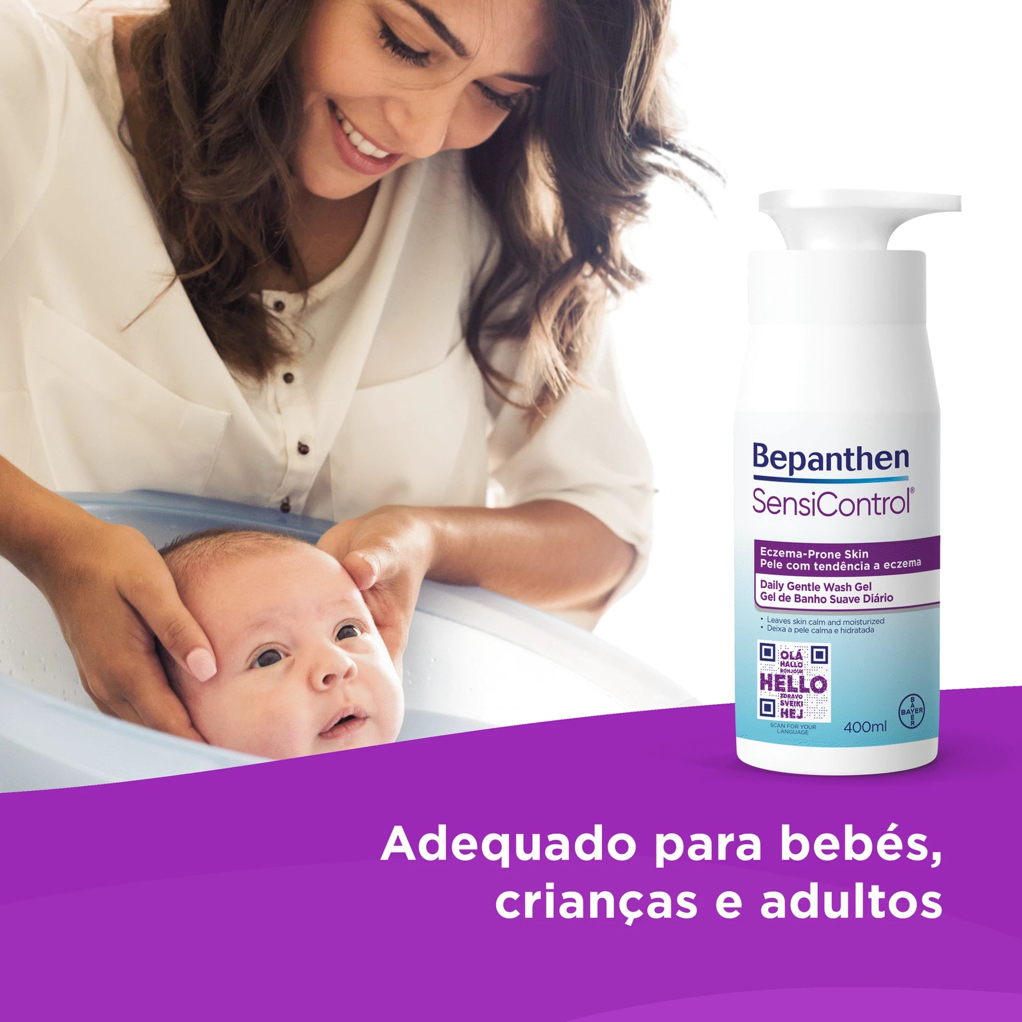 Bepanthen Sensicontrol Creme Emoliente Diário 400ml