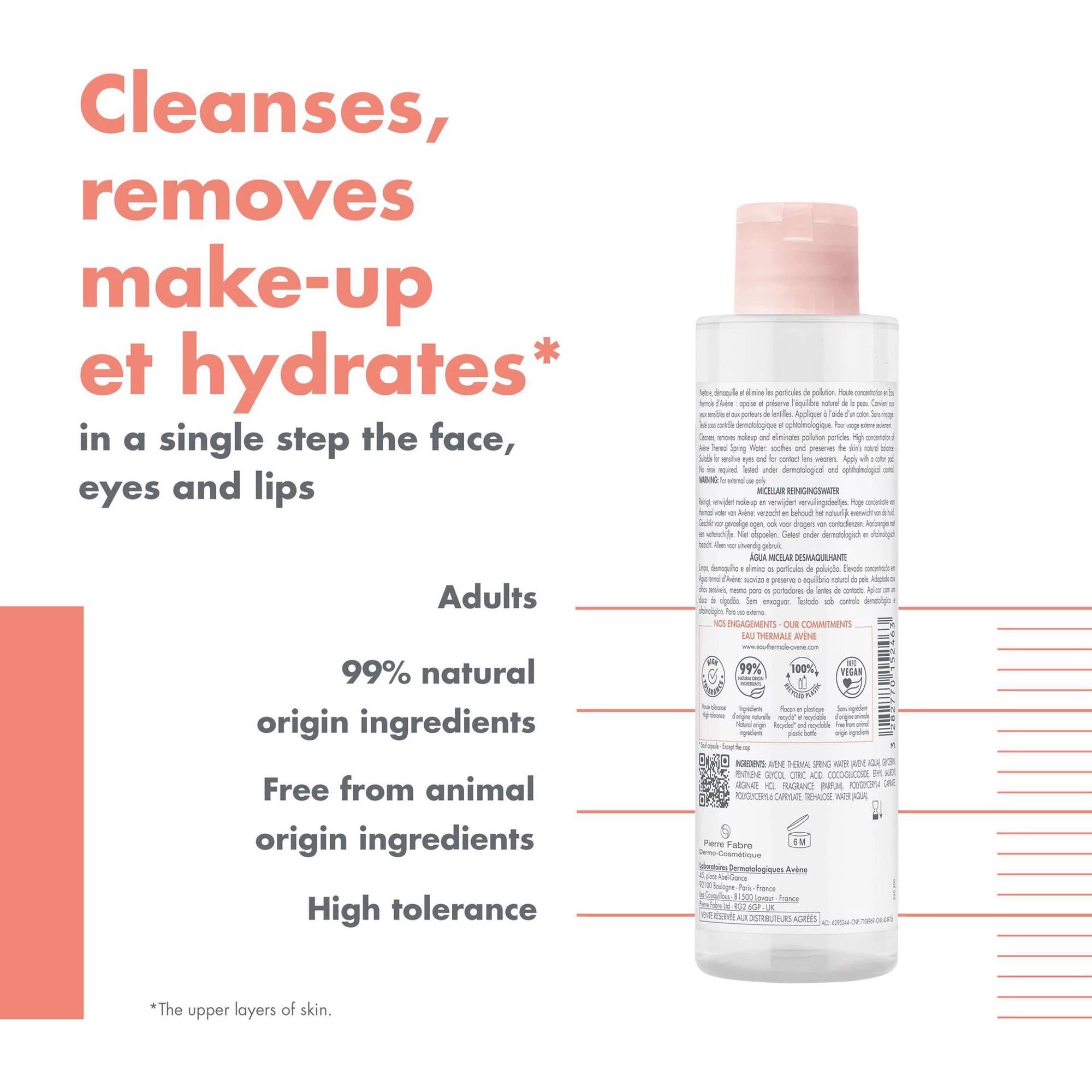 Avène Água Termal Micelar Desmaquilhante 400ml - Farmácia Garcia