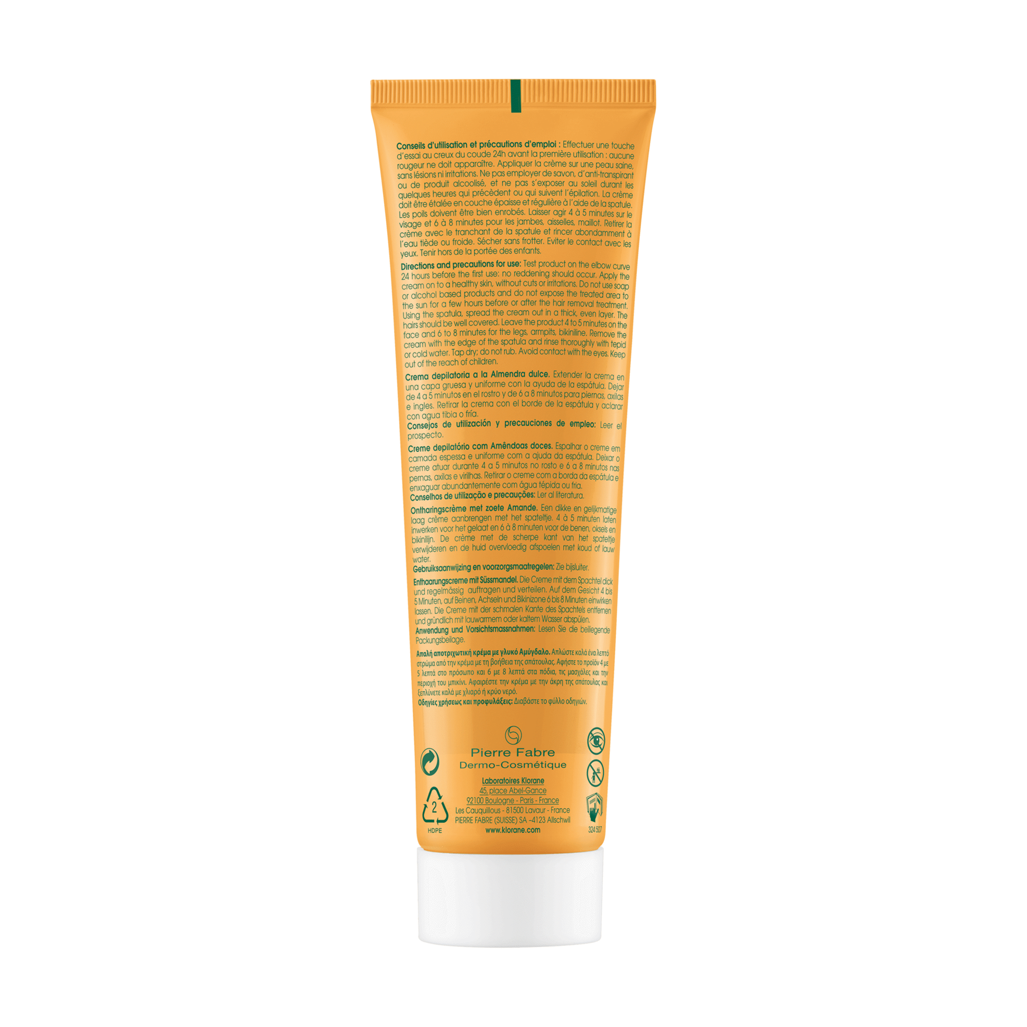 Klorane Creme Depilatório Amêndoas Doces 150ml - Farmácia Garcia