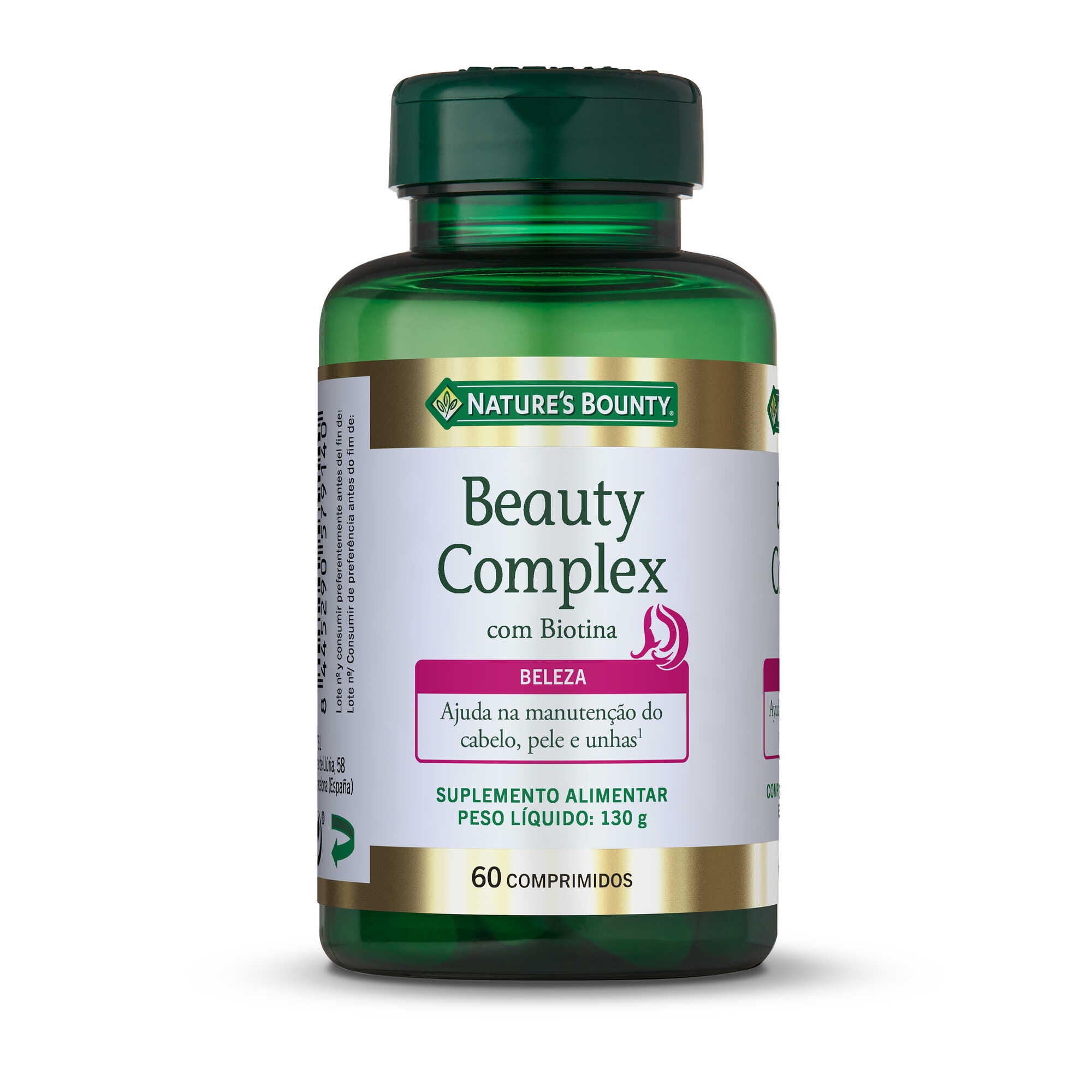 Nature's Bounty Beauty Complex com Biotina 60 comprimidos - Farmácia Garcia