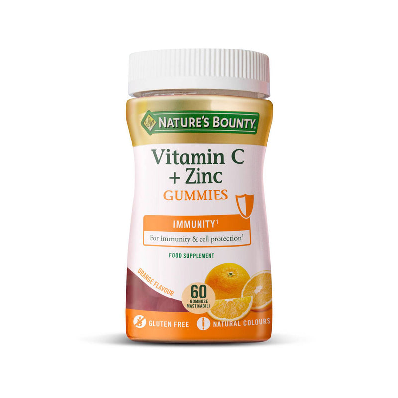 Nature's Bounty Vitamina C+Zinco 60 Gomas - Farmácia Garcia