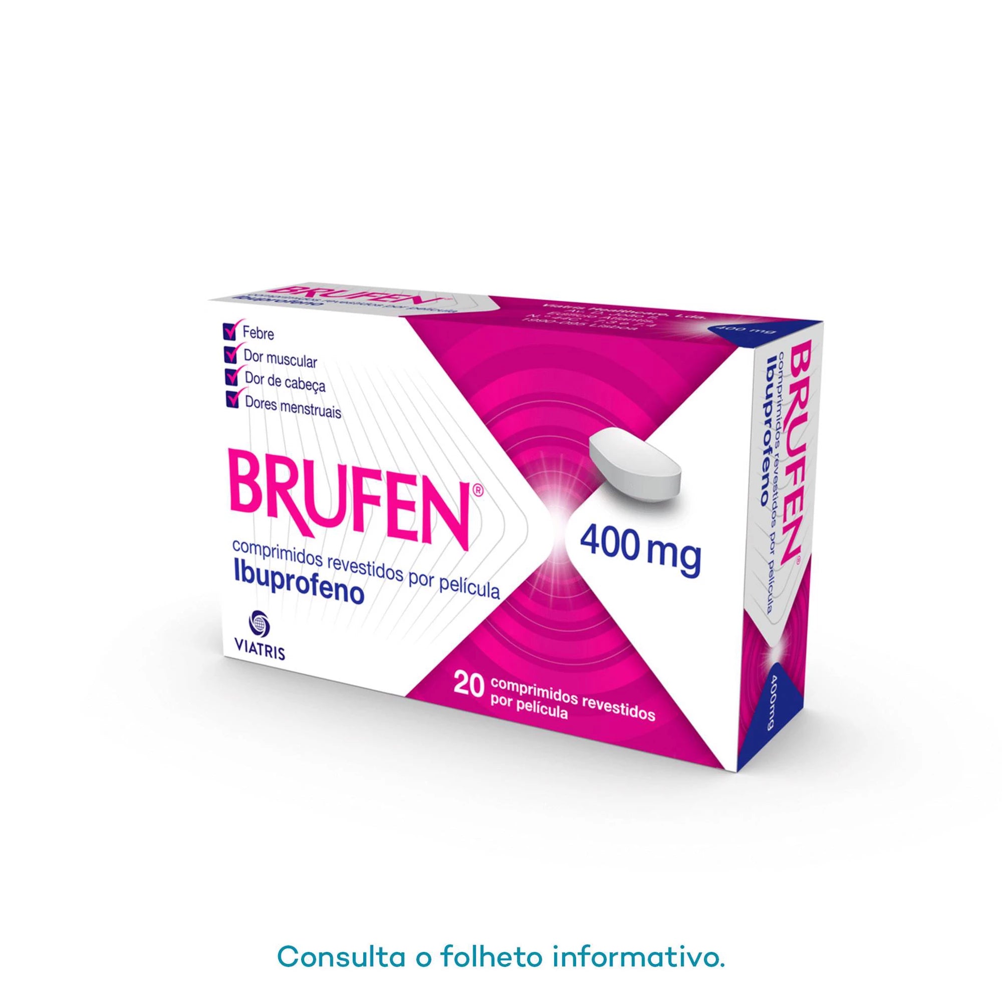 Brufen 400mg 20 Comprimidos Revestidos - Farmácia Garcia